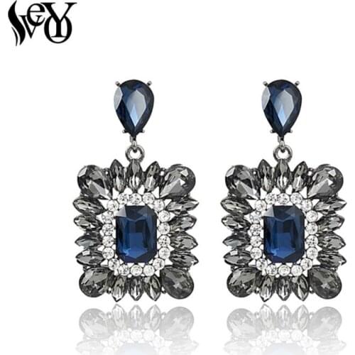 VEYO Crystal Drop Earrings Luxury Earrings For Women High Quality pendientes Brincos
