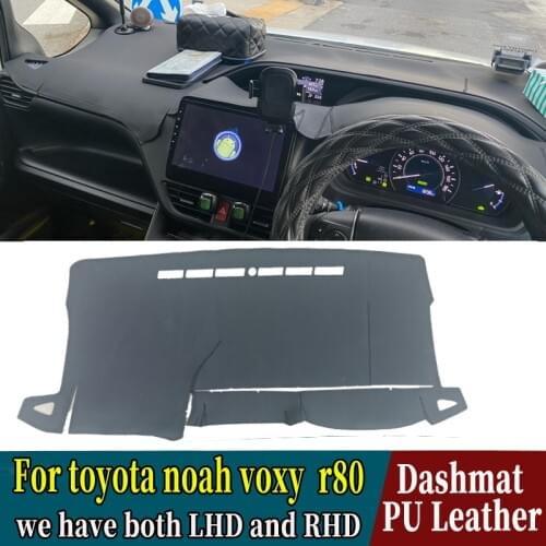 PU Leather Dashmat Dashboard Cover Mat Car-Styling Accessories for Toyota Noah G Voxy ESQUIRE R80 2015 2016 2017 2018 2019 2020