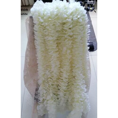 1 M long Artificial White cattleya orchids strings wedding silk flower floral arrangement wedding props wholesale 100pcs/lot