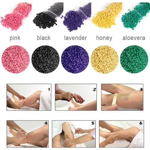 100g Womens Depilatory Hot Film Hard Wax Pellet Bikini Hair Removal Bean Armpit Arm Epilation Private Hair Removal Wax TSLM2