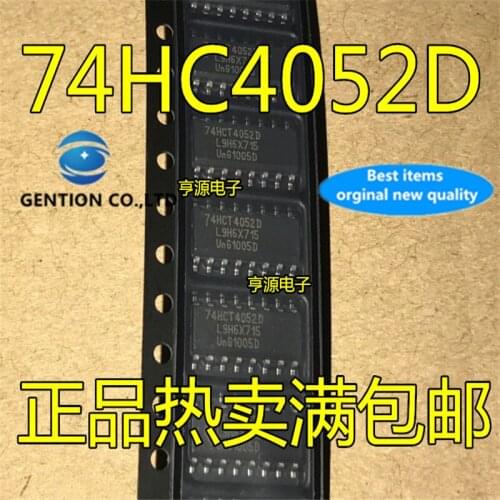 20Pcs 74HC4052 74HC4052D SOP-16 Dual 4-out-of-1 analog switch in stock 100% new and original