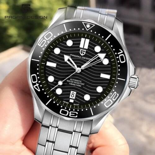 2021 NEW PAGANI DESIGN Men Mechanical Watch Top Brand Luxury Diver Watches business waterproof 100M Male Watch relogio masculino