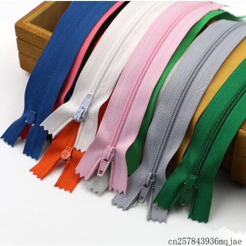 500 Pcs Zippers for Skirt Pants Lace Zipper Closure DIY 18cm Nylon Zip for Sewing Fastener Clothing Sewing Accessories