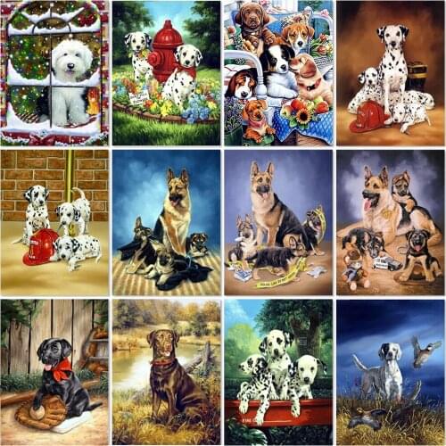 5D Diy Diamond Painting Animal Dog Rhinestone Picture Diamond Embroidery Mosaic Home Decoration Handmade Mosaic Embroidery Gift