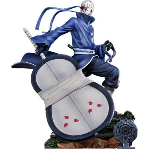 Anime 1/8 Scale Painted Figure Two Head Battle Version Uchiha Obito Action PVC Figure Toy Brinquedos 28CM