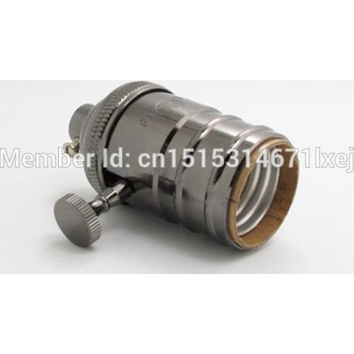Free shipping pearl black E26/E27 lamp socket Vintage Edison style Lampholder retro light bulb holder