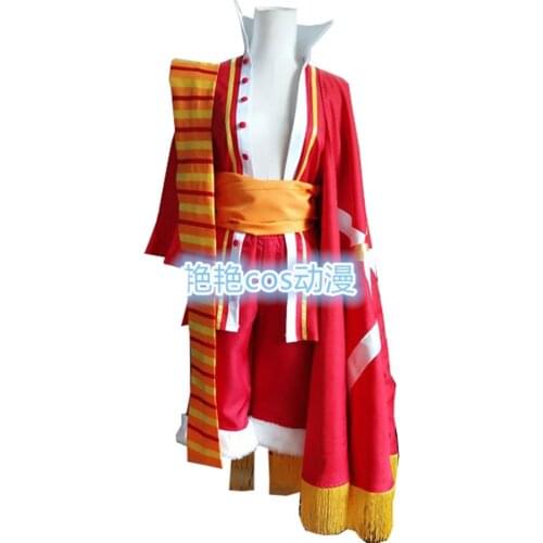 2018 One Piece 15th Anniversary Monkey D Luffy Cosplay Costume Full Set Custom Made