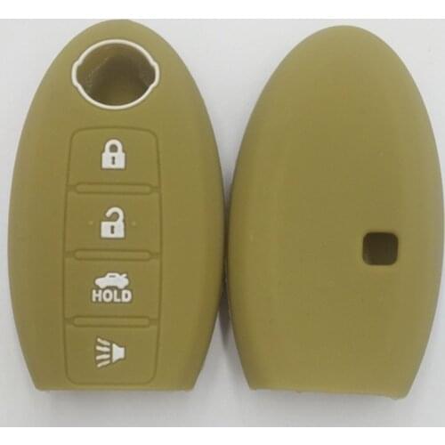 4PC Silica Gel Car Key Cover Case Fob For Nissan Micra K12 Qashqai Navara Almera Covers For Car Keys Case For Keychain Alarm