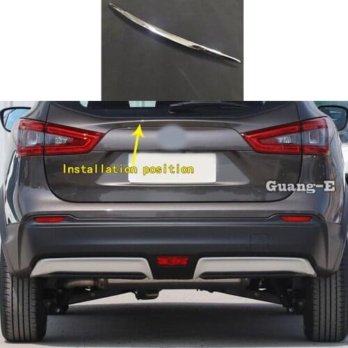 For Nissan Qashqai 2019 2020 Car Body Protection Bumper ABS Chrome Trim Rear Back Tail Bottom Hoods Trunk 1pcs