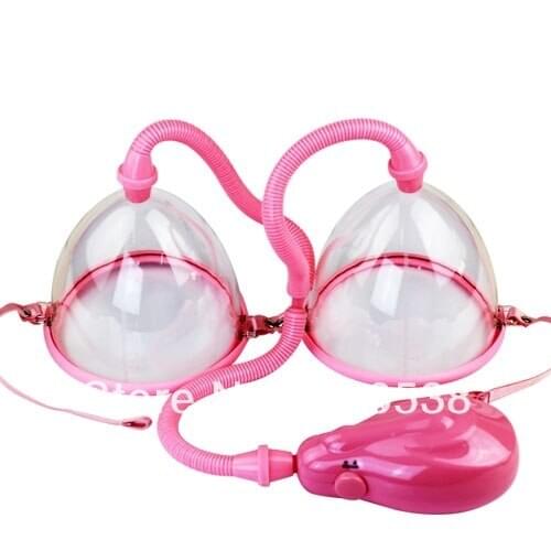 Electric Breast pump Breast Enhancer Dual Cup Enlargement Bust Massager Medical Themed Toys Drop shipping