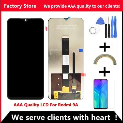 AAA Quality IPS LCD+Frame For Xiaomi Redmi 9A LCD Display Screen Replacement For Redmi 9A Screen Display Digiziter Assembly