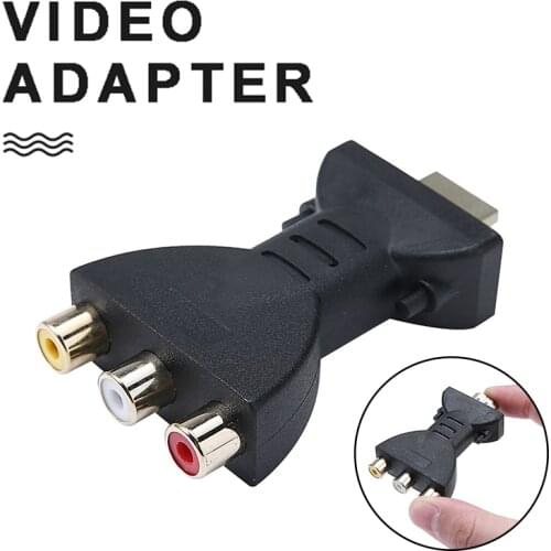 Male to 3 RCA Female HDMI-compatible Composite AV Adapter Converter for TV DVD Audio Video Component Signal Transfer Connector