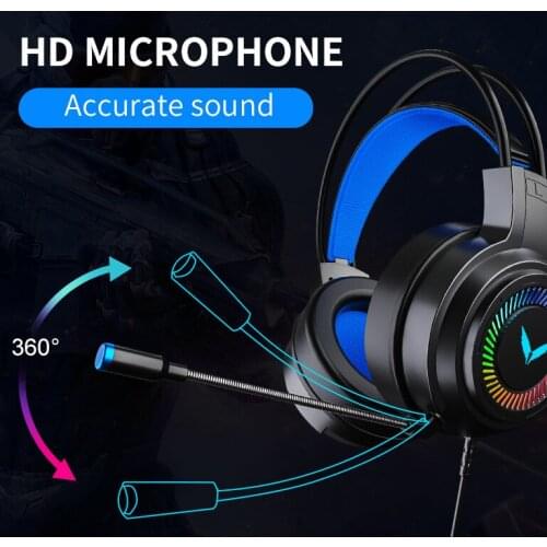 Computer Headset Head-mounted Gaming 7.1 Channel PUBG Wired Headset with Microphone Headset