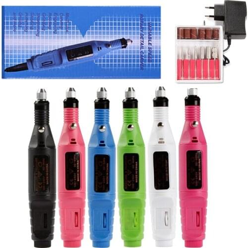 Professional Electric Nail Drill Machine Kit for Manicure Pedicure Nail Art Pen Pedicure Nail File Nail Art Tools Kit With Box
