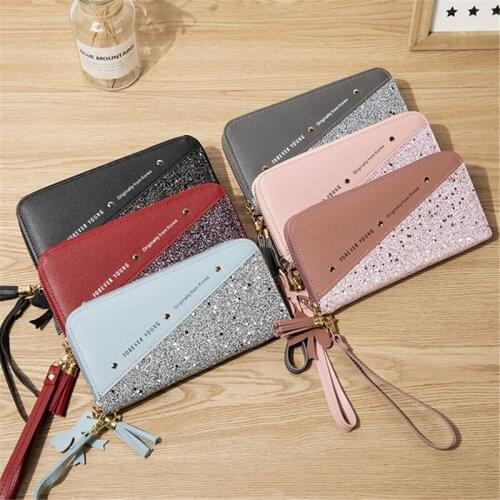 Fashion Diamond Clutch Bag Cute Long Wallets Foe Women Money Girl Purse PU Leather Designer Luxury Wallet