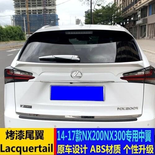 Suitable For 15-17 Nx200 Refitted Middle Tail, Nx300h, 200t Non Perforated Decoration Fixed Wing