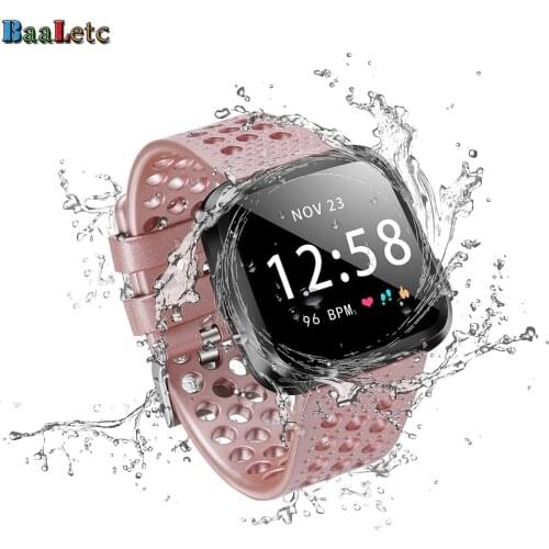 Silicone For Fitbit Versa/Versa 2 watch WristStrap repelacement Lite Rose Gold Soft For Fitbit Versa Activity bands Accessorys