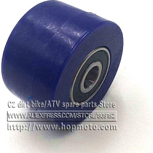 Blue 8mm Or 10mm Drive Chain Pulley Roller Slider Tensioner Wheel Guide For Pit Dirt Street Bike Motorcycle Atv Racing bike