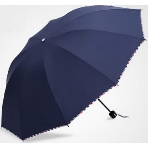 Folding three fold umbrella/Creative fashion/Male and female generic/plus big/Reinforcement/waterproof/tb171009