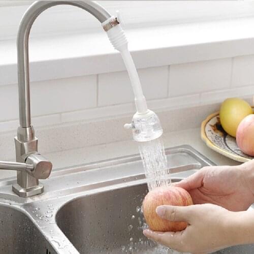 Faucet shower kitchen wash basin water saver anti-splash lengthening adjustable filter foaming plastic extender