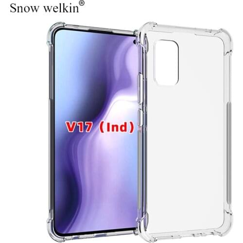 V17 India Case Airbags Buffer Full Protection Case For vivo V17 India Version 6.44inch Case Clear Soft TPU Shockproof Back Cover
