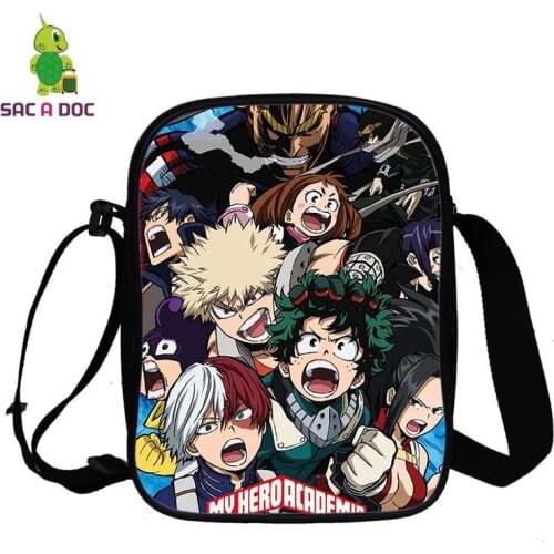 Japan Anime Boku No My Hero Academia Handbag Multifunctional 3d Print Shoulder Bag Messenger Bag Student Satchel Vintage Gift