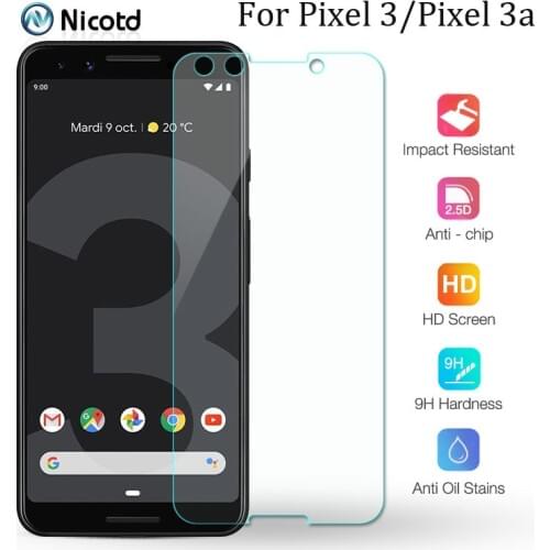 9H Hardness Tempered Glass for Google Pixel 3 3a Screen Protector Protective on Google Pixel 3a 3 Glass for Google Pixel3 3 a