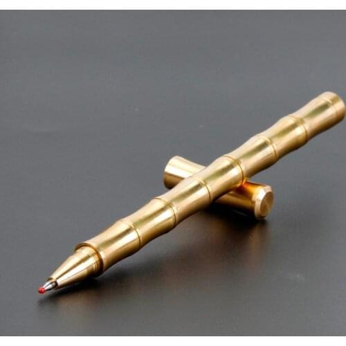 1PC Bamboo Section Removable Manual Collection Gifts Classic Style Fine Thread Connection Carefully Polished Rollerball Pen