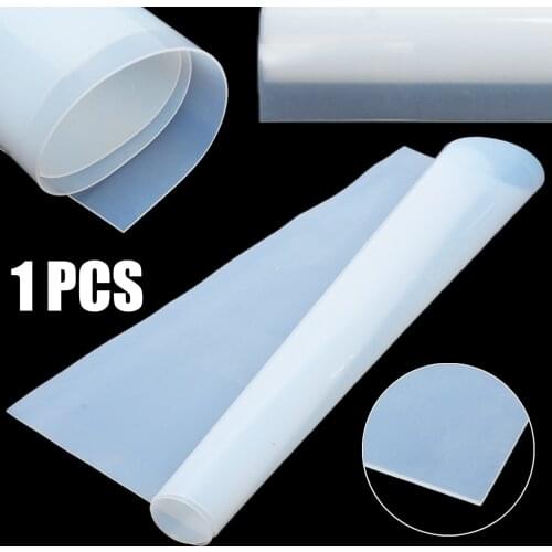 1pc Practical Silicone Rubber Sheet Transparent Mat High Temperature Resistance Plate 500*500*1mm Home Supplies