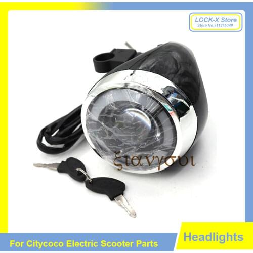 Angel Eyes Bluetooth Headlight Flying Tiger Headlight Lighting Spotlight High Beam LCD Screen For Citycoco modified Accessories