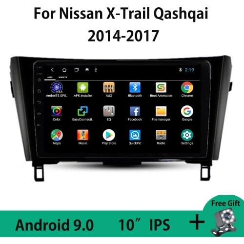 Android 9.0 Car GPS Multimedia Player For Nissan X-Trail X Trail 2 T32 Qashqai Rogue 2014-2017 WIFI Tape Recorder Bluetooth OBD