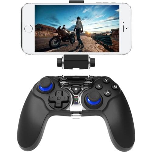Bluetooth 4.0 Wireless Game Controller Gaming Joystick Joypad for Android iOS Mobile Phone Support MFI Games Holder USB Cable