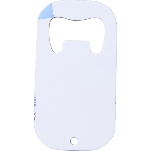 Bottle Keychain Sublimation Blank Bottle Opener Custom Glass Beer Bottle Opener Printing Multi-functional Bottle Opener