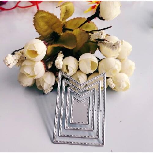 Rectangular frame cutting mold 2019 new mold scraping metal cutting mold technology DIY decoration