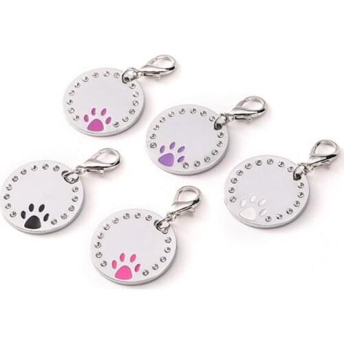 Dog Tag Personalized Pet Puppy Cat ID Tag Engraved Custom Dog Collar Accessories Customized Address Name Tag for Dogs Cats