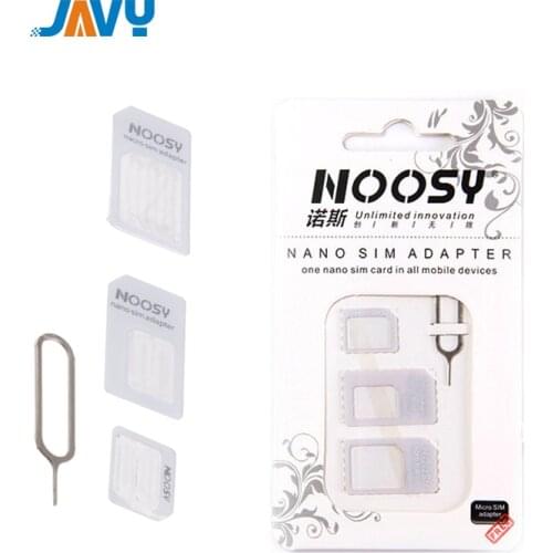 JAVY Micro Nano SIM Card Adapter Connector Kit For iPhone 6 7 plus 5S Huawei P8 lite P9 Xiaomi Note 4 Pro 3S Mi5 sims holder
