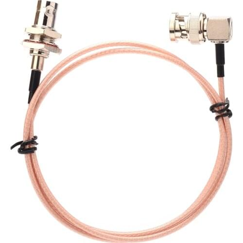 BNC Male Plug Right Angle To Straight BNC for SDI Video Signal Transmission Camera RF Pigtail Soft 50 Ohm RG316 Coaxial Cable