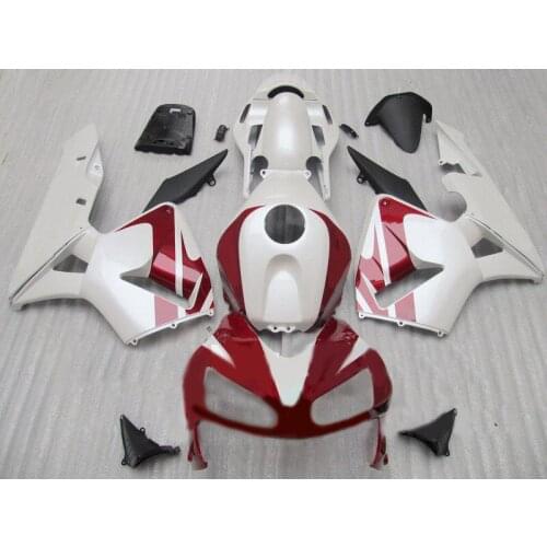 Motorcycle Fairing Kit for HONDA CBR600RR 03 04 CBR 600RR F5 2003 2004 CBR600 ABS red white Fairings set+7gifts HY32