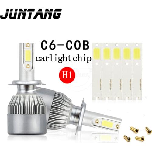 10pcs COB H1 LED car headlight COB H1 / H7 / H4 / H3 / light source series motorcycle car light C6 S2 light source lamp beads