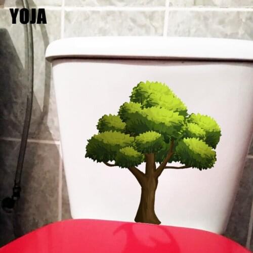 YOJA 20.9X22.2CM Beautiful Trees Cartoon Wall Stickers For Kids Rooms Fashion Toilet Bathroom Decor T1-1722