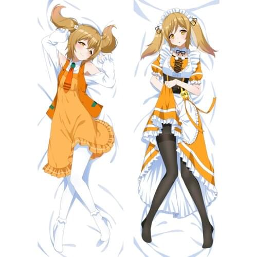 Newly Design VTuber Nekomata Okayu Vtuber Inaba Haneru Dakimakura two sided Pillow Cushion Case Cover