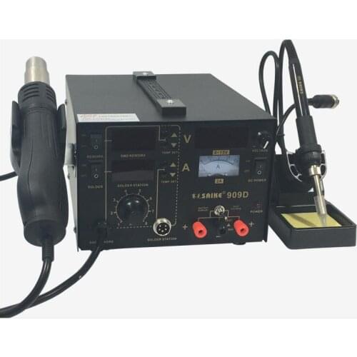 Soldering iron 220V SAIKE 909D Soldering/Hot air gun rework station 3 in 1