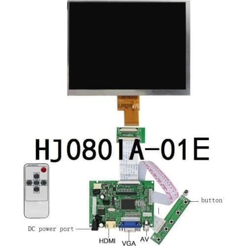 8 inch IPS 1024X768 tablet HD screen LCD display HE080IA-01D Control Monitor driver board