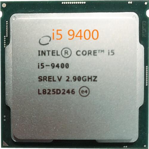 Intel Core i5-9400 Processor i5 9400 CPU 6Core 6Thread 2.9GHz 9MB 14nm 65W FCLGA1151