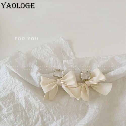 YAOLOGE Gold Color Butterfly Rhinestone Earings 2021 Trend Alloy Drop Earrings For Women Party New Gift Fashion Jewelry Brincos