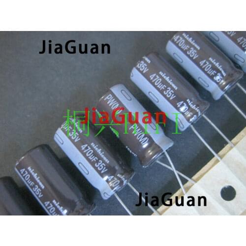 20PCS NEW NICHICON PW 35V470UF 10X20MM electrolytic capacitor 35V 470UF High frequency long life pw 470uF/35V