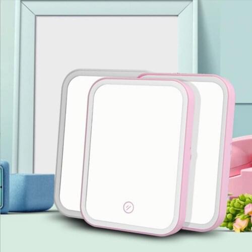 Led Makeup Mirror Touch Screen Mirrors Vanity Mirroir Standing Make up Miroir Lumineux Magnifying Cosmetics Mirror Beauty Tools