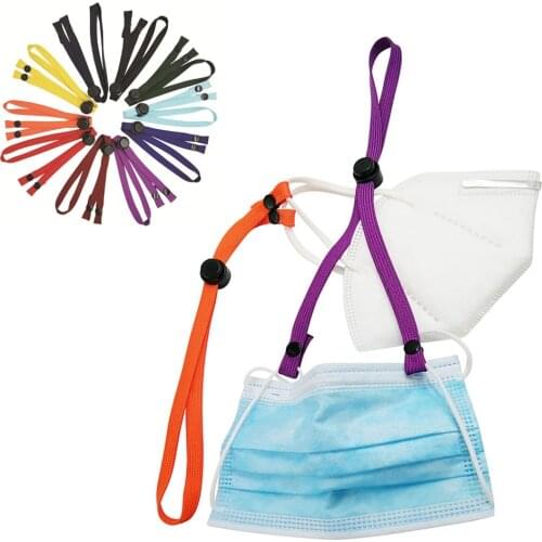 1PC Snap-button Mask Lanyard Rope Chains Adjustable Buckles Ear Strap Extenders Fasteners Neck Face Bandana Holder Rope For Kids
