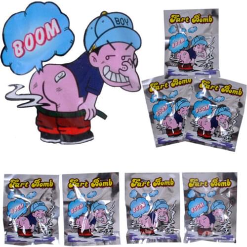 10pcs/Set Funny Fart Bomb Bags Stink Bomb Smelly Funny Gags Practical Jokes Fool Toy April Fools Day Tricky Toys