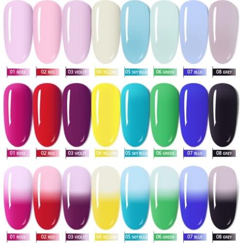 15ML Color Changing Nail Extension Mood Gel For Nail Extension Multifunction Nail Rhinestone Glue